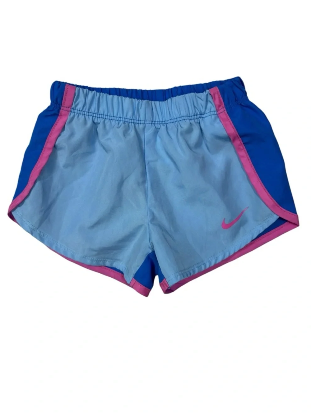 Nike Just Do It Pink Dri-Fit Tee with Blue & Pink Shorts - Picture 6 of 12